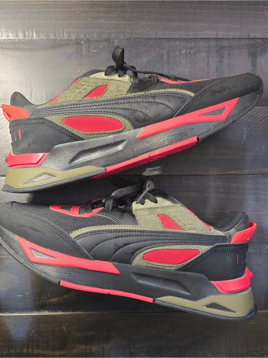Puma Other - Puma Men’s Black Olive Green Red Athletic Sneakers